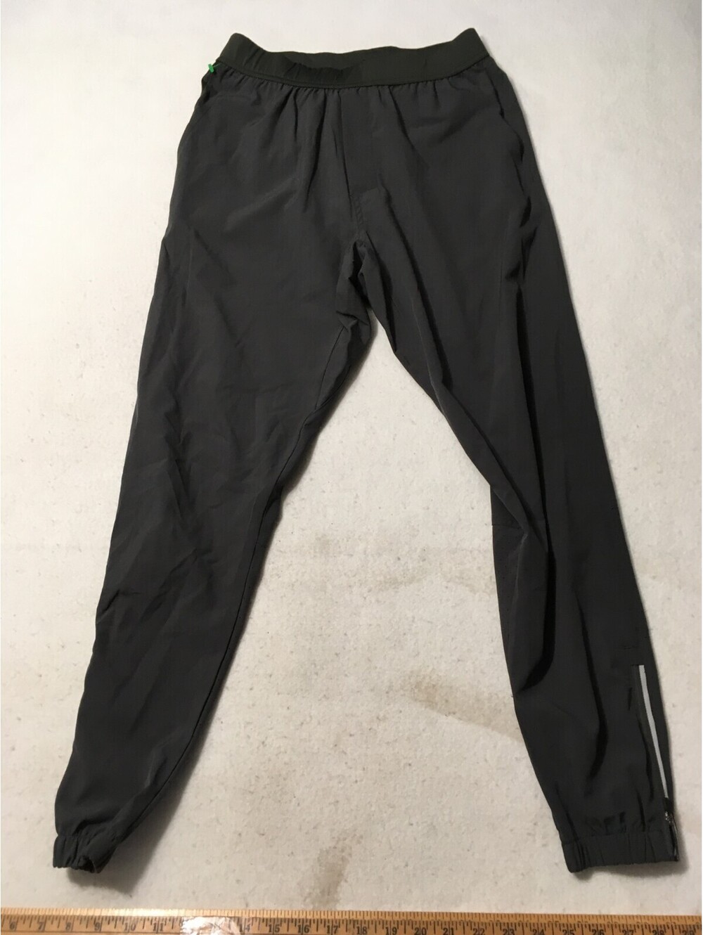 Training Pants Mens Small Gray GREEN Sweatpants POLY/BLEND GYM REAPERS